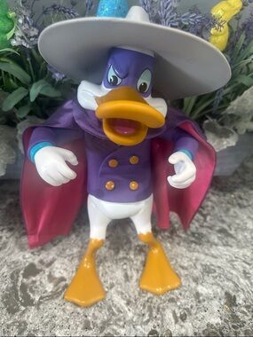 1990’s NEW Darkwing Duck Figure Vinyl in Purple Jacket with Pink Liner 12”